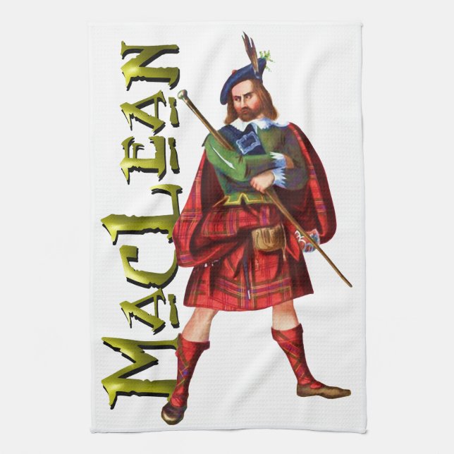 Clan MacLean Scottish-Traum Geschirrtuch (Vertikal)