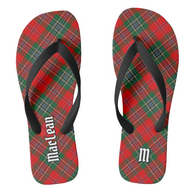 Clan MacLean Tartan Flip Flops (Fußbett)