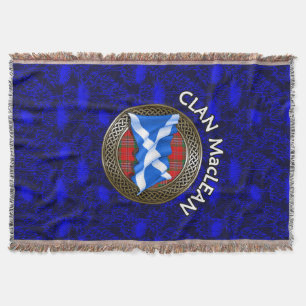 Clan MacLean Tartan Knoten & Flagge Decke