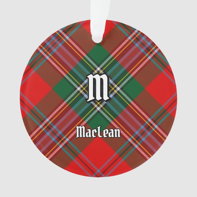 Clan MacLean Tartan Ornament (Vorderseite)
