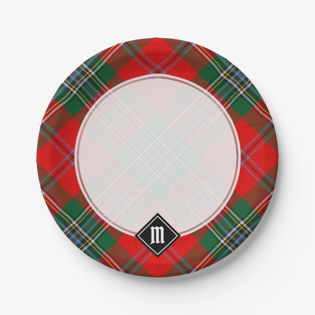 Clan MacLean Tartan Pappteller (Vorderseite)
