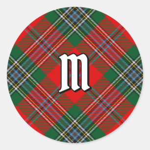 Clan MacLean Tartan Runder Aufkleber
