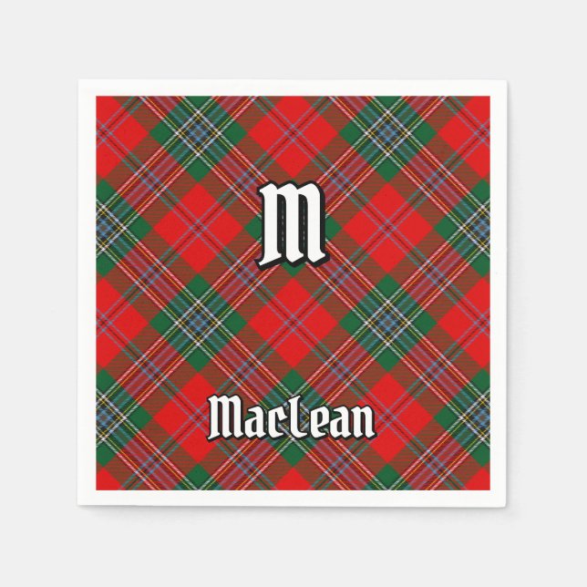 Clan MacLean Tartan Serviette (Vorderseite)
