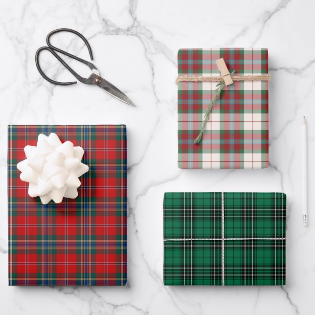 Clan MacLean Tartan Variationen Geschenkpapier Set (Vorderseite)
