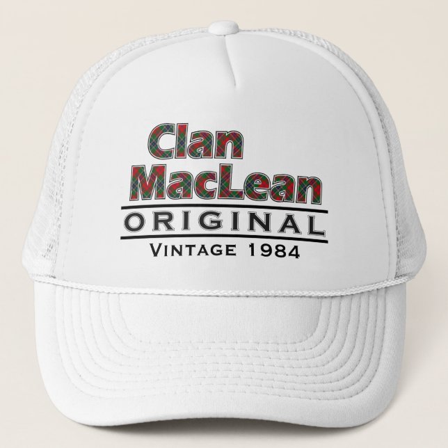 Clan MacLean Vintag anpassen Truckerkappe (Vorderseite)