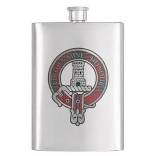 Clan MacLean Wappen & Tartan Flask Flachmann