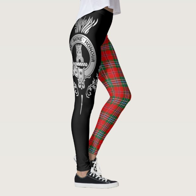 Clan MacLean Wappen & Tartan Leggings (Rechts)