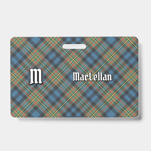 Clan MacLellan Ancient Tartan Ausweis (Vorderseite)