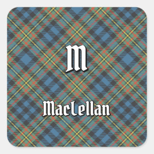 Clan MacLellan Ancient Tartan Quadratischer Aufkleber