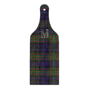 Clan MacLellan Kariertes Monogram-Glasschneideboar Schneidebrett