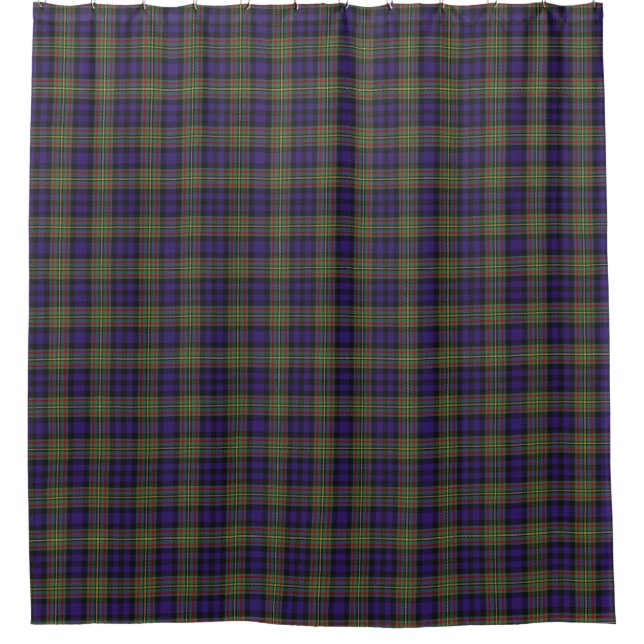 Clan MacLellan schottischer ErbTartan Duschvorhang (Vorderseite)