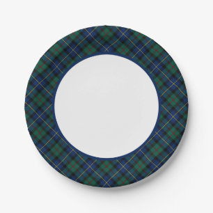 Clan MacLeod der Skye Tartan-Grenze Pappteller