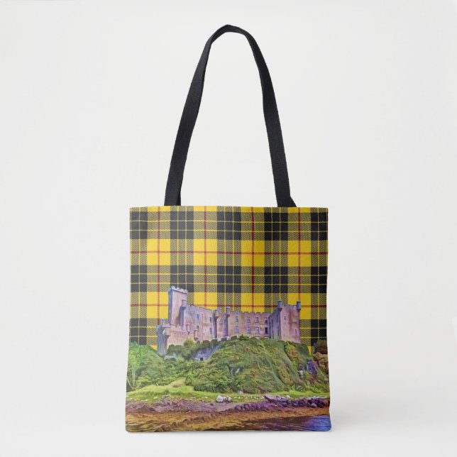 Clan MacLeod Dunvegan Schloss-Gelb-SchwarzesTartan Tasche (Vorderseite)