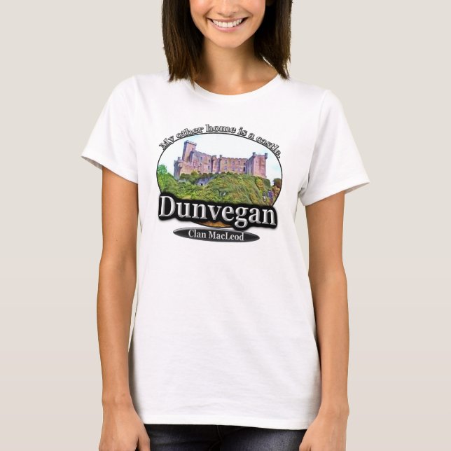 Clan MacLeod Dunvegan Schloss Schottland T-Shirt (Vorderseite)