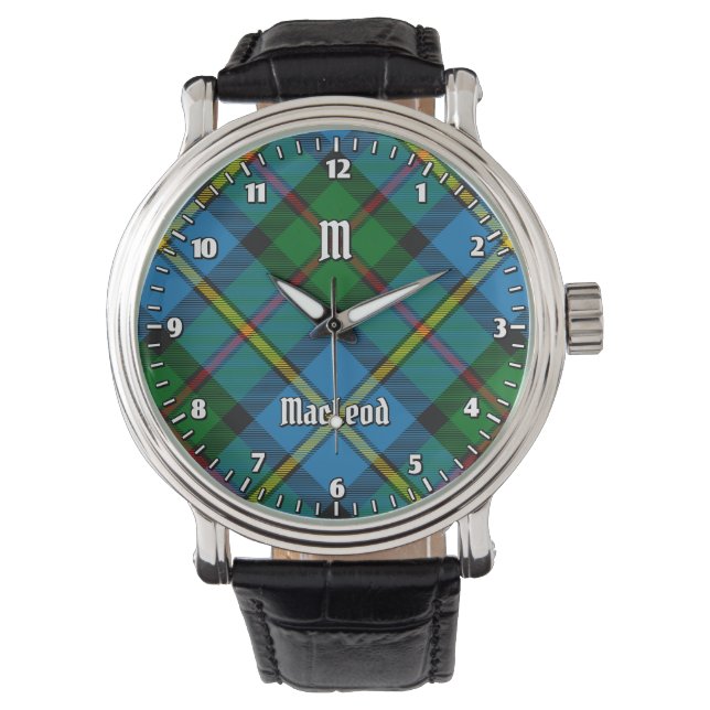 Clan MacLeod Hunting Tartan Armbanduhr (Vorderseite)