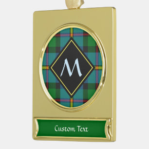 Clan MacLeod Hunting Tartan Banner-Ornament Gold