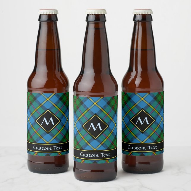 Clan MacLeod Hunting Tartan Bierflaschenetikett (Flaschen)