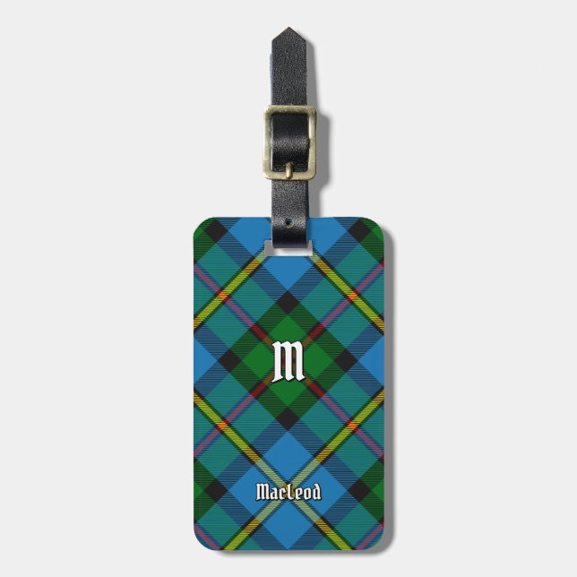 Clan MacLeod Hunting Tartan Gepäckanhänger (Vorderseite vertikal)