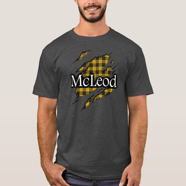 Clan MacLeod McLeod Tartan-Geist-Shirt T-Shirt (Vorderseite)