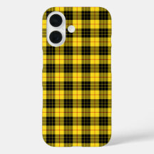 Clan MacLeod Tartan Gelb und Schwarz Kariert