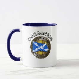 Clan MacLeod Tartan Knot & Flag Tasse