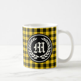 Clan MacLeod Tartan Monogram Kaffeetasse