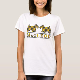 Clan MacLeod Tartanscottie-Hunde T-Shirt