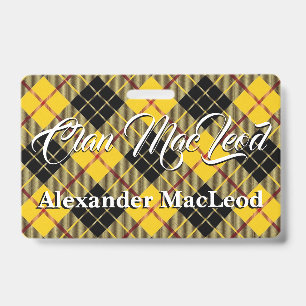 Clan MacLeod von Lewis Tartan Ausweis