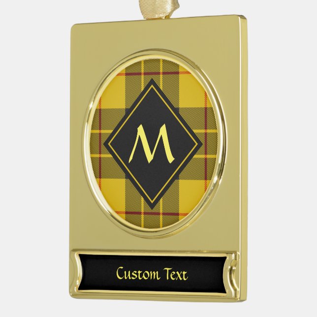 Clan Macleod von Lewis Tartan Banner-Ornament Gold (Links)