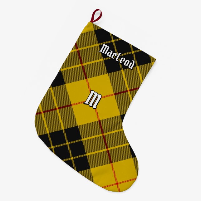 Clan Macleod von Lewis Tartan Großer Weihnachtsstrumpf (Vorderansicht (hängend))