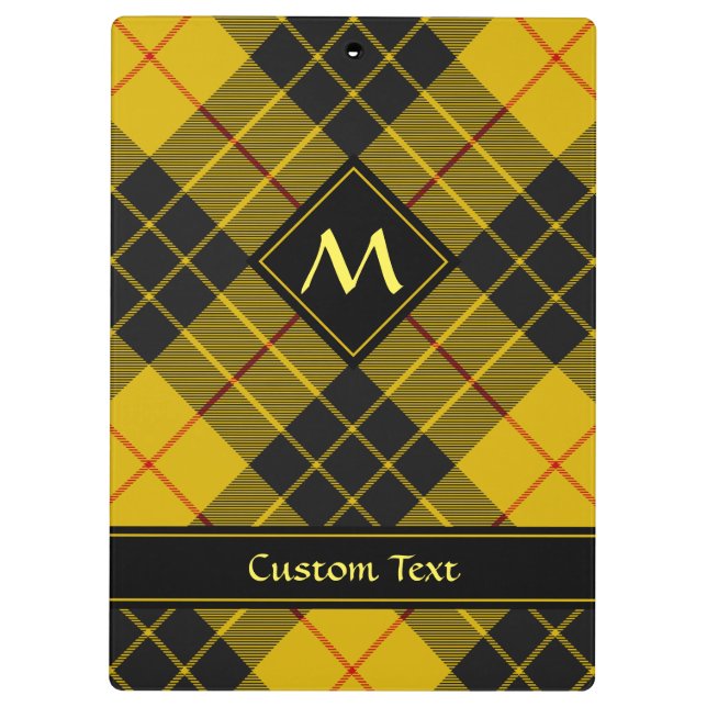 Clan Macleod von Lewis Tartan Klemmbrett (Rückseite)