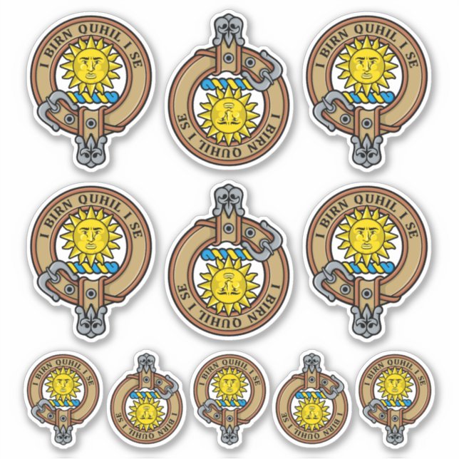 Clan MacLeod von Lewis Wappen Aufkleber (Vorderseite)