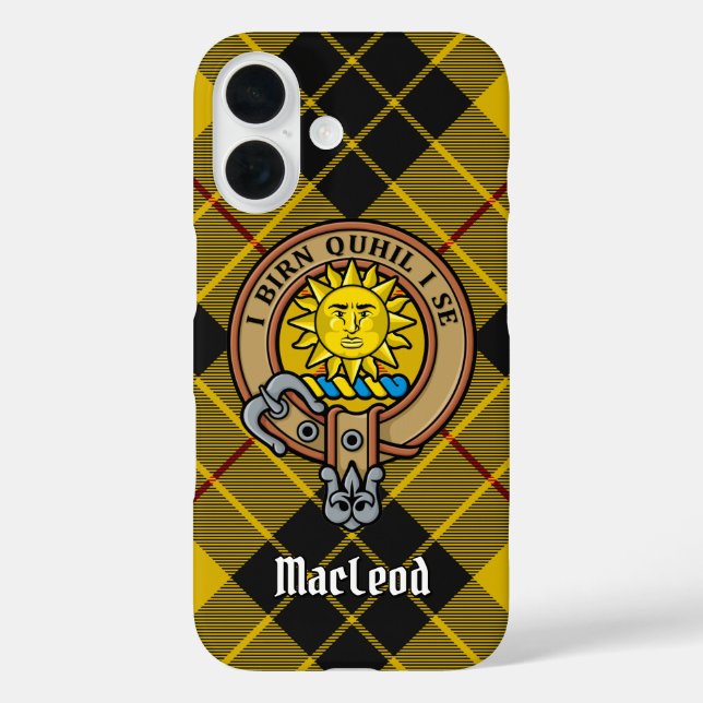 Clan MacLeod von Lewis Wappen iPhone 16 Hülle (Rückseite)
