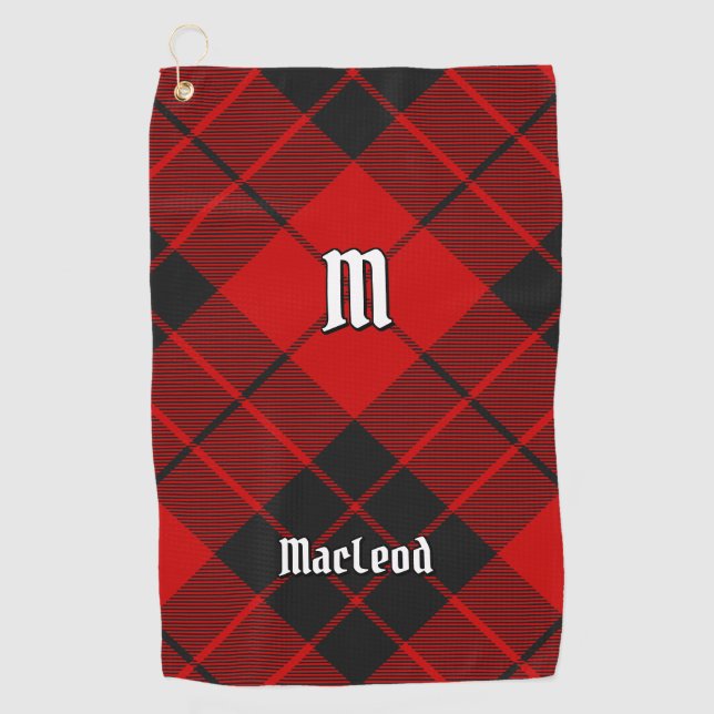 Clan Macleod von Raasay Tartan Golfhandtuch (Vorderseite)