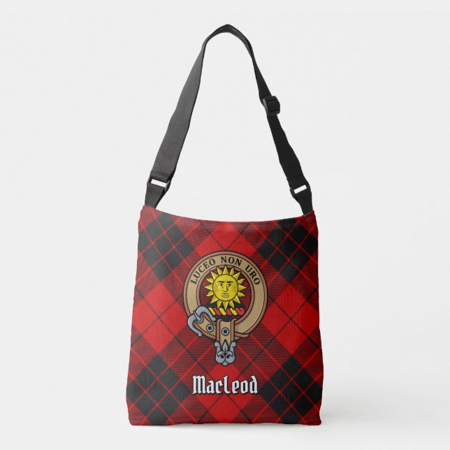 Clan Macleod von Raasay Tartan Tragetaschen Mit Langen Trägern (Vorderseite)