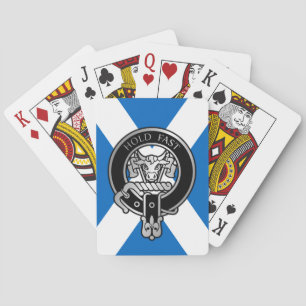 Clan MacLeod Wappen auf Salreifen Spielkarten