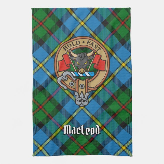 Clan MacLeod Wappen Geschirrtuch (Vertikal)