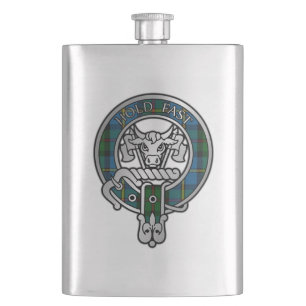 Clan MacLeod Wappen & Jagd Tartan Flask Flachmann