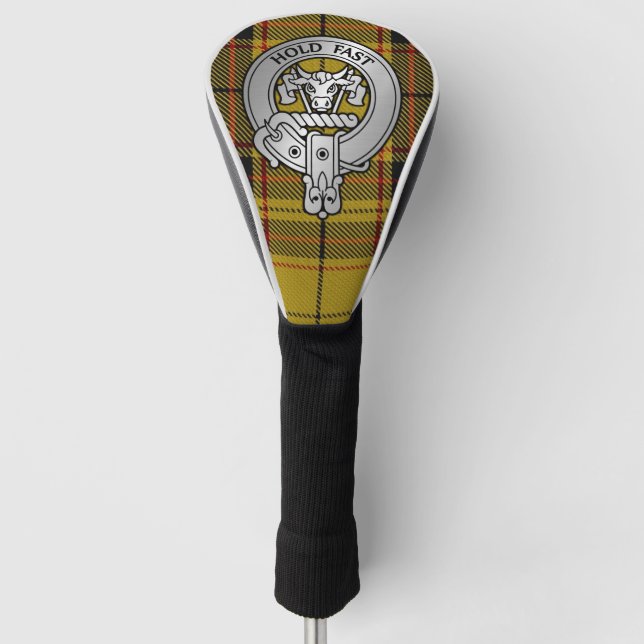 Clan MacLeod Wappen & Snuffbox Tartan Golf Headcover (Vorderseite)