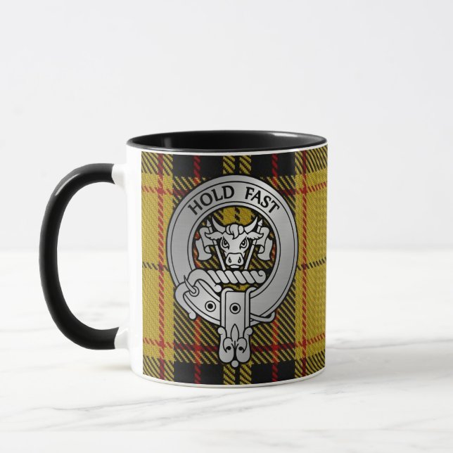 Clan MacLeod Wappen & Snuffbox Tartan Tasse (Links)