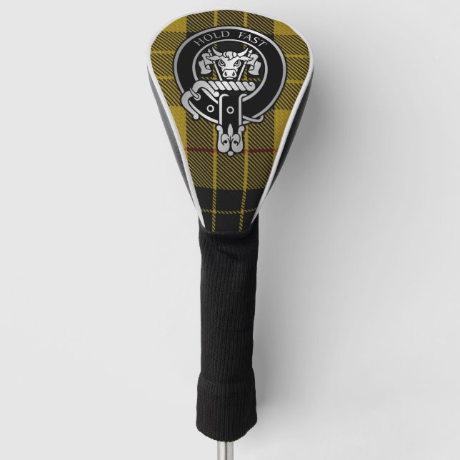 Clan MacLeod Wappen & Tartan Golf Head Cover Golf Headcover (Vorderseite)