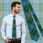Clan MacLeod Wappen über Jagd Tartan Krawatte<br><div class="desc">Clan MacLeod Wappen Abzeichen umgeben von einem Gurt und Schnalle über die Jagd Tartan Hintergrund. Eigener Text.</div>