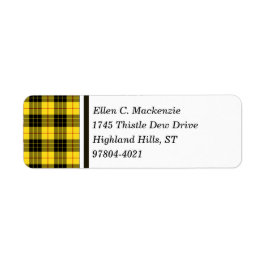 Clan MacLeod Yellow und Black Scottish Tartan