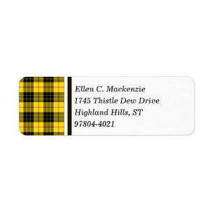 Clan MacLeod Yellow und Black Scottish Tartan