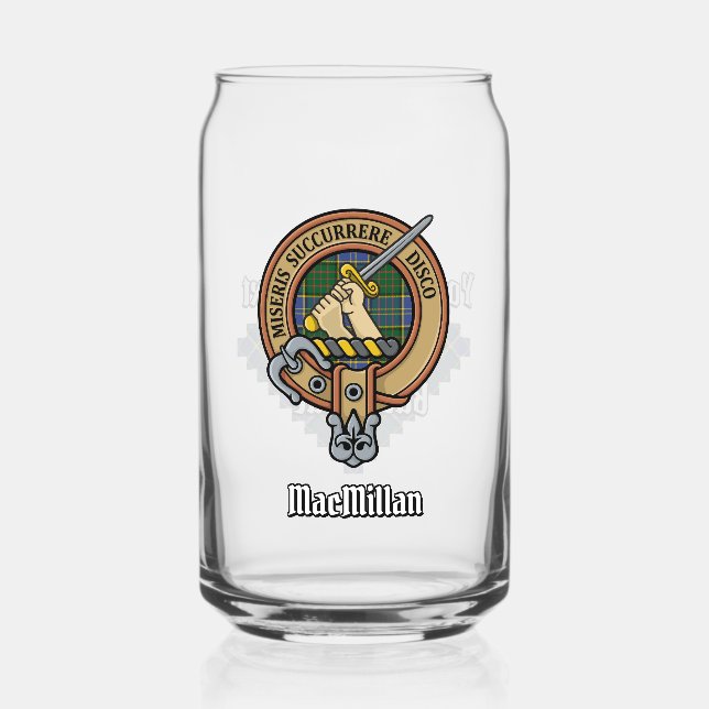 Clan MacMillan Crest sur la chasse Tartan (Recto)
