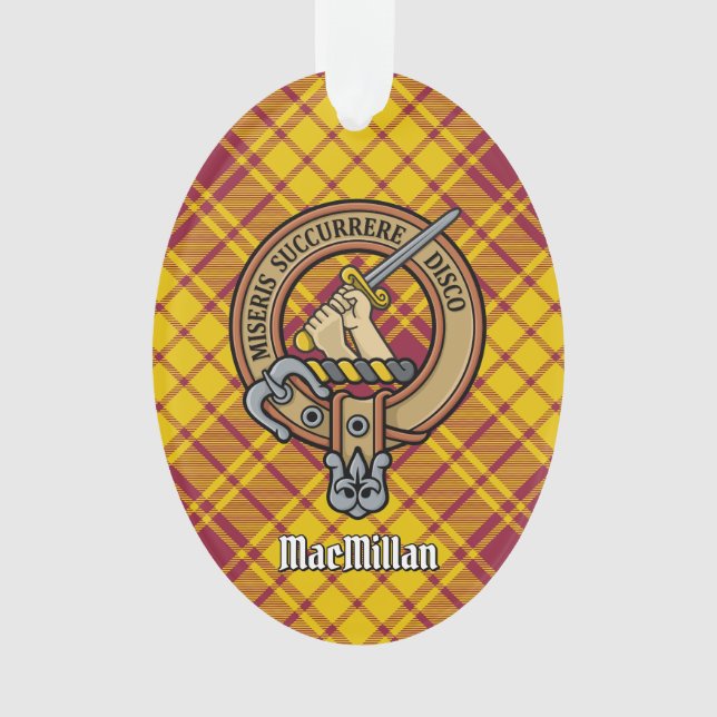 Clan MacMillan Crest sur le tatan de robe (devant)