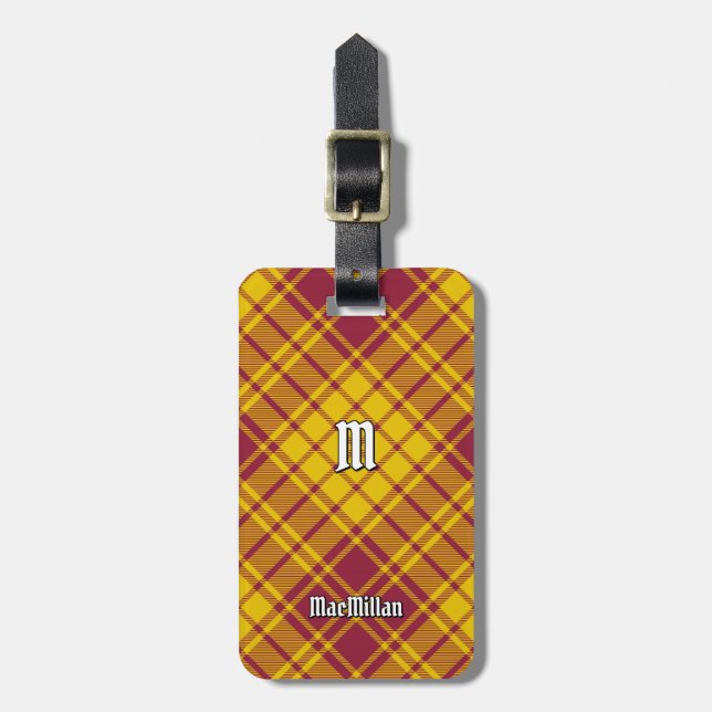 Clan MacMillan Dress Tartan Gepäckanhänger (Vorderseite vertikal)