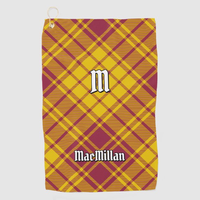 Clan MacMillan Dress Tartan Golfhandtuch (Vorderseite)