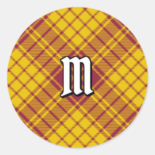 Clan MacMillan Dress Tartan Runder Aufkleber
