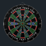 Clan MacMillan Hunting Tartan Dartscheibe<br><div class="desc">Clan MacMillan Traditioneller Jagdtartan mit modernen Farben. Nahtloses Muster. Zwei benutzerdefinierte Textbereiche auf dem äußeren Ring.</div>